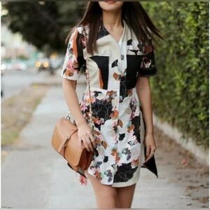NWT 3.1 Phillip Lim for Target floral boho chic shirt dress S